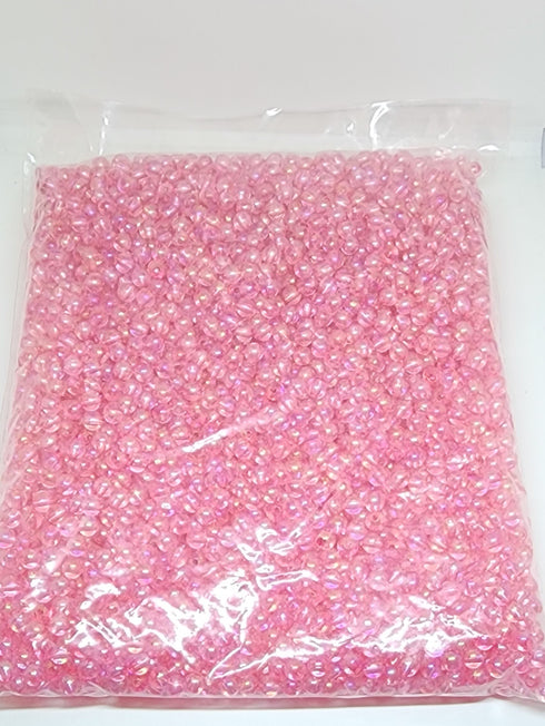 Pink Colour Bulk Pack Plastic Beads